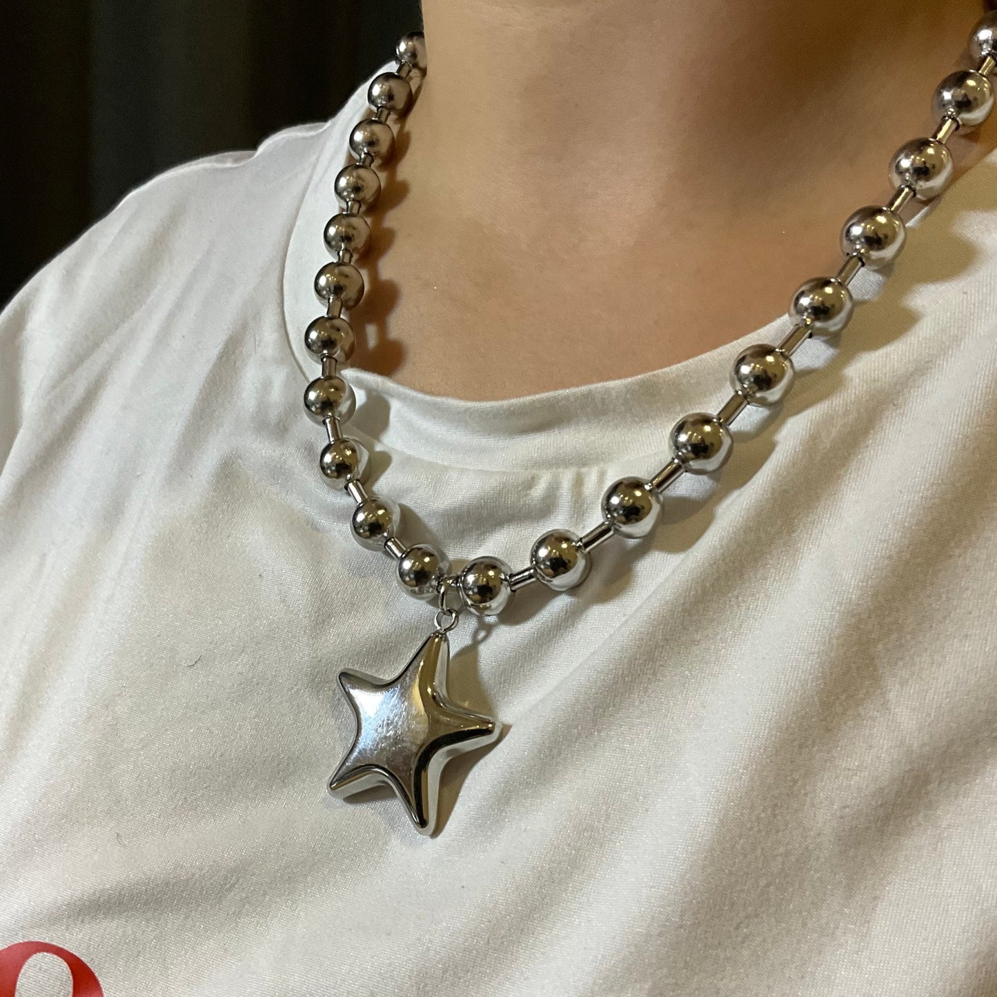 "COSMICA" Collar plateado