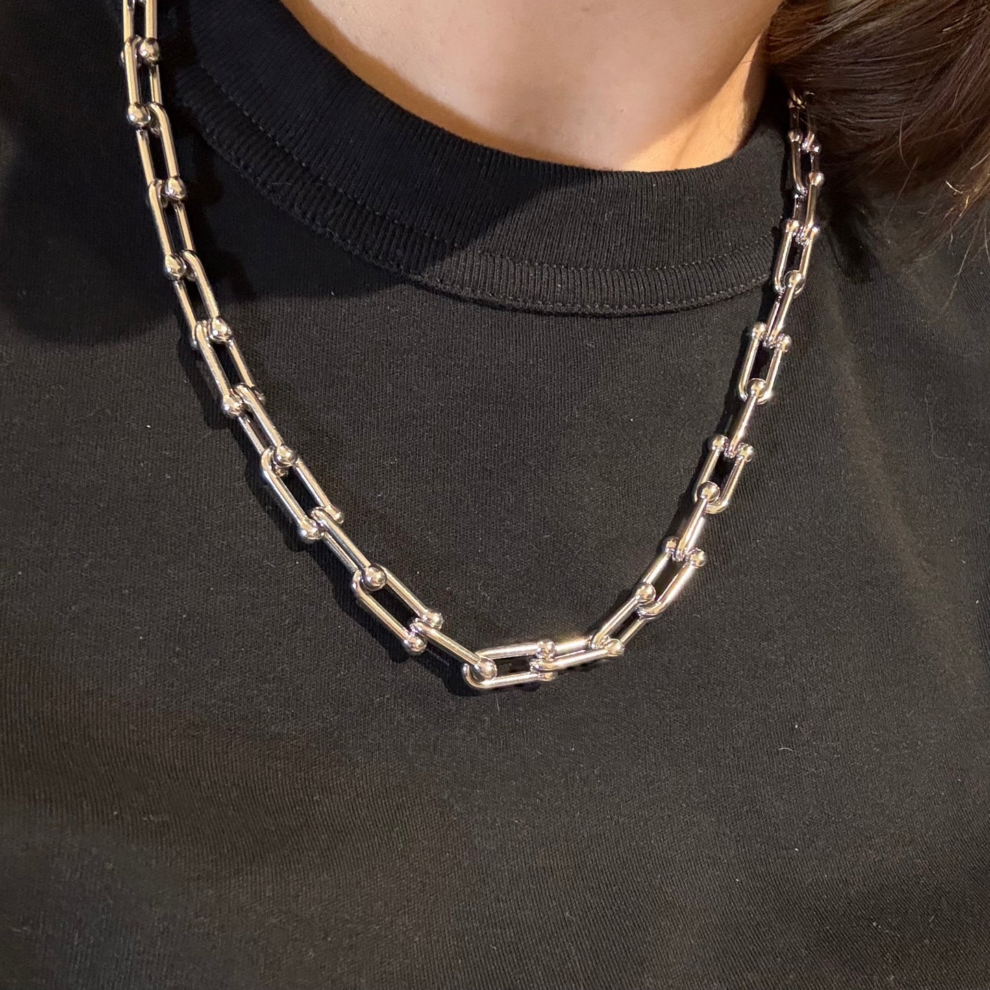 673 "TAFFY" COLLAR PLATEADO