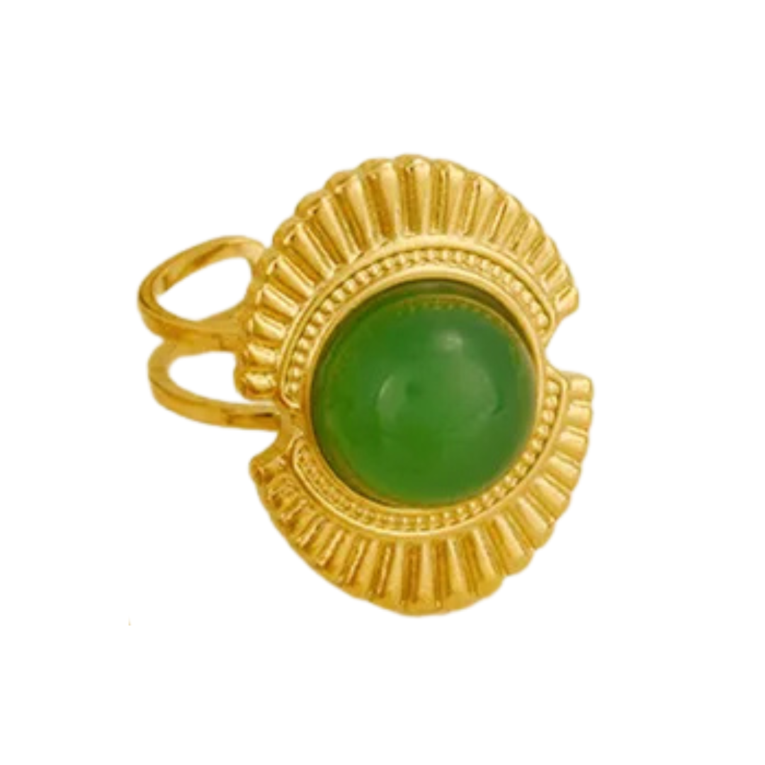 795 "SOKO VERDE" Anillo dorado