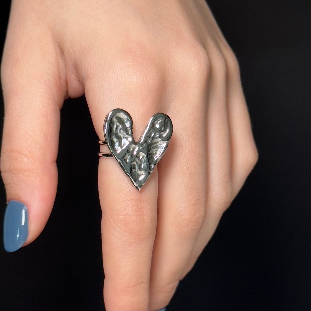 "RAQUEL" Anillo plateado