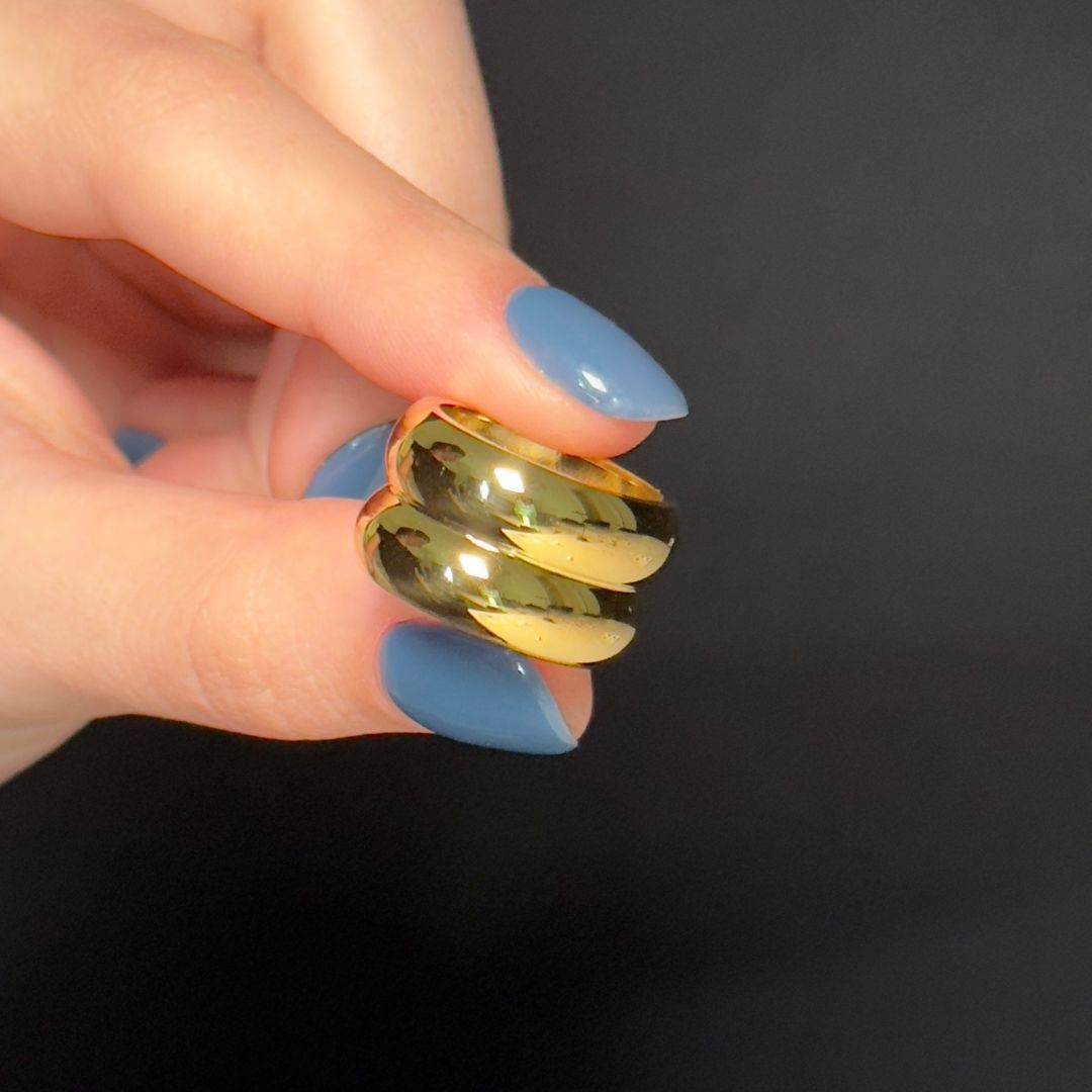 "ITALIA" Anillo dorado