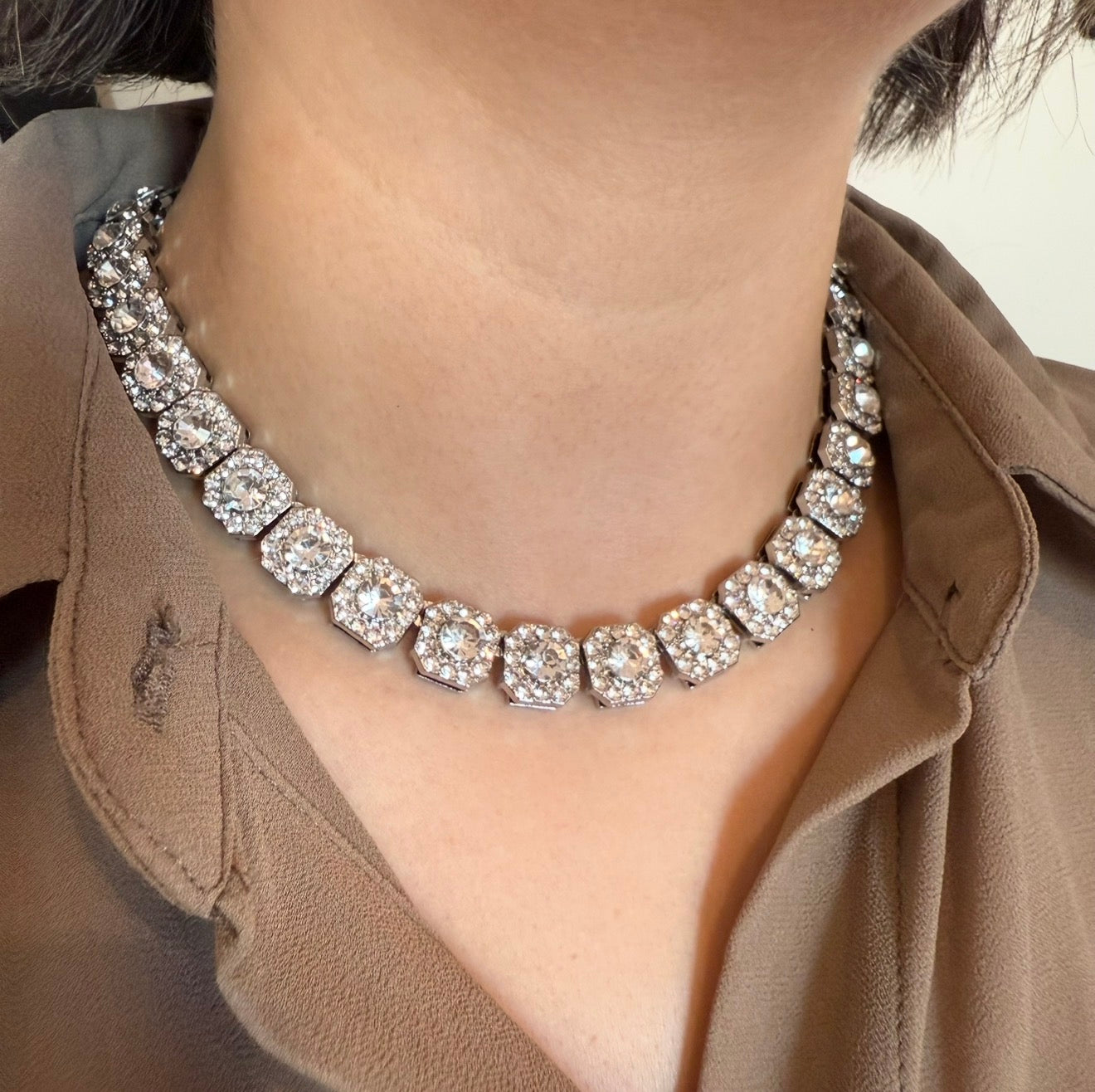 676 "MARILYN" COLLAR PLATEADO