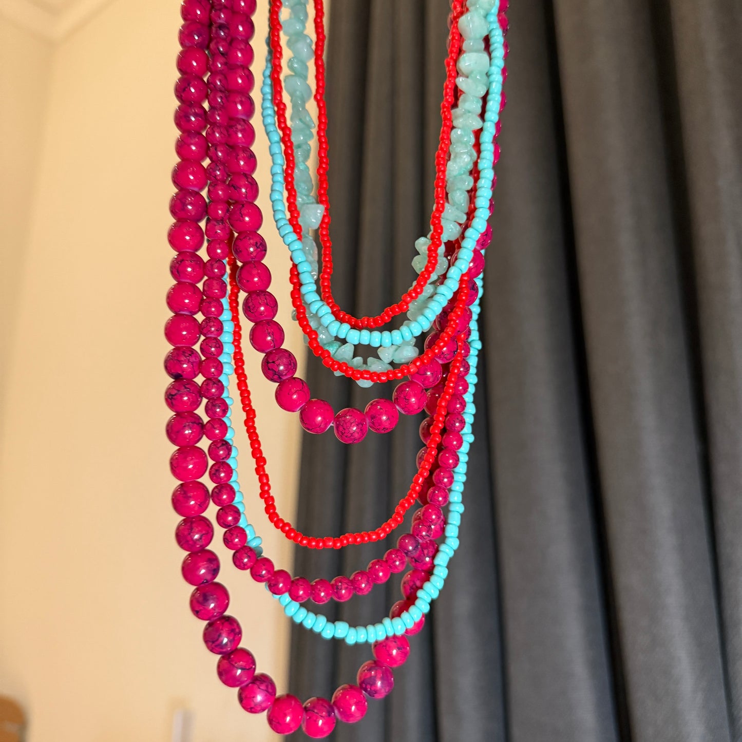 645 “CORAL” Collar de cuentas