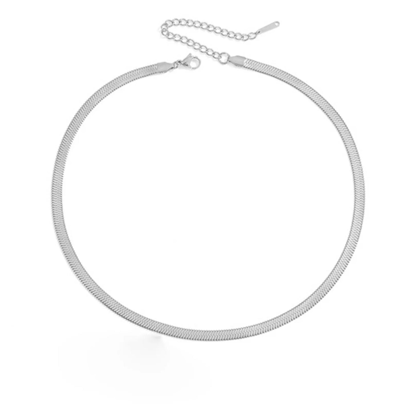 "MARIETTA BIG" collar plateado