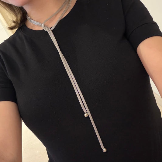 "LAZADA" Collar plateado