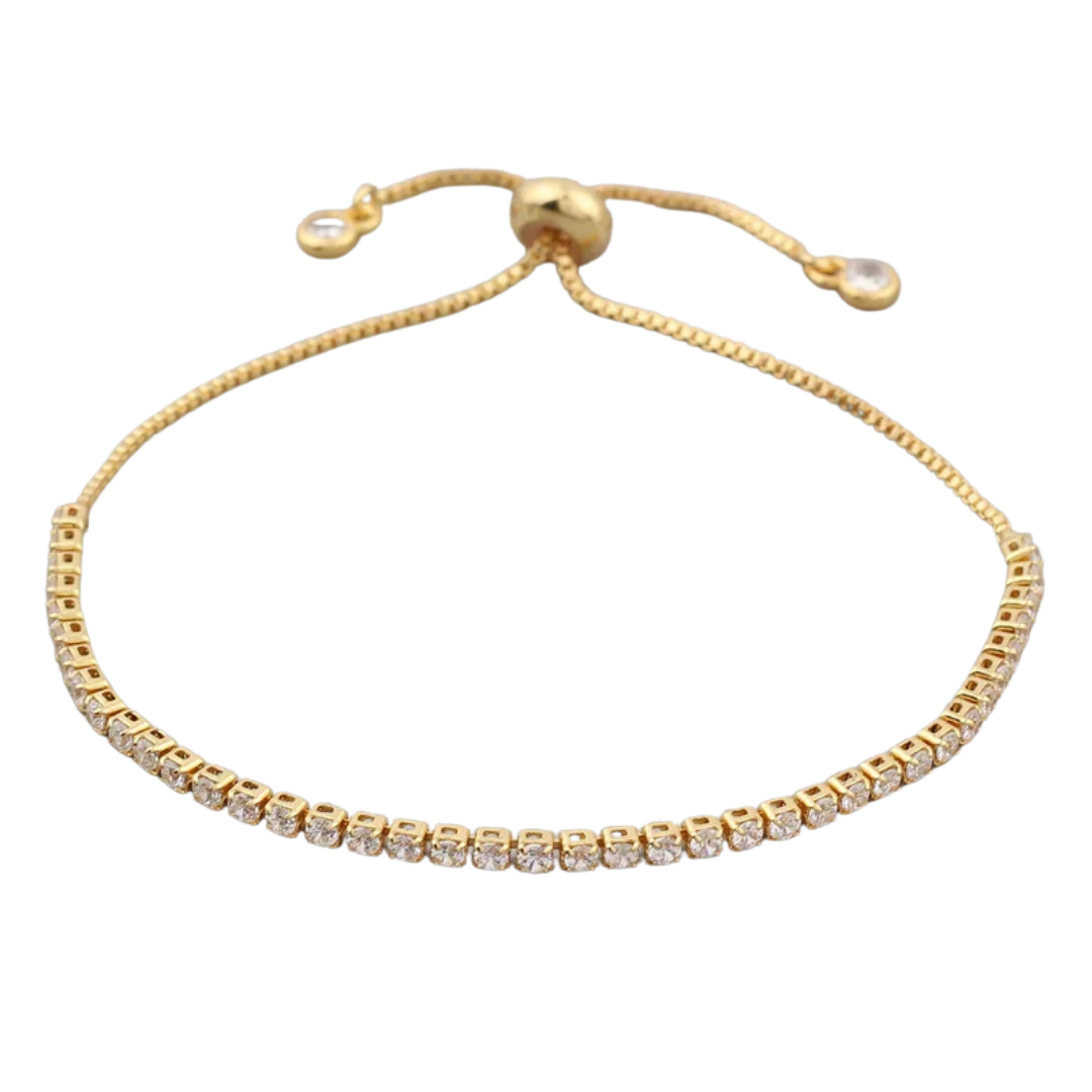 827 "IRENE BLANCA" PULSERA DORADA