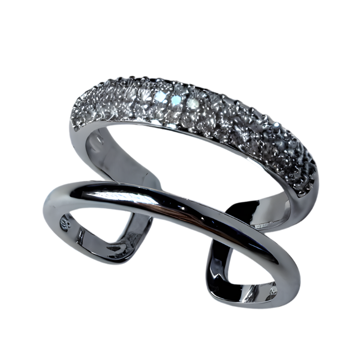 805 "HORTENCIA" Anillo plateado