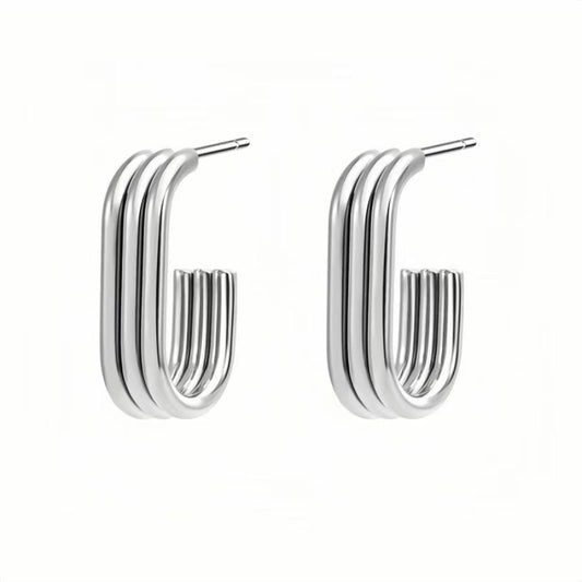 “CONSTANZA” Aretes plateados