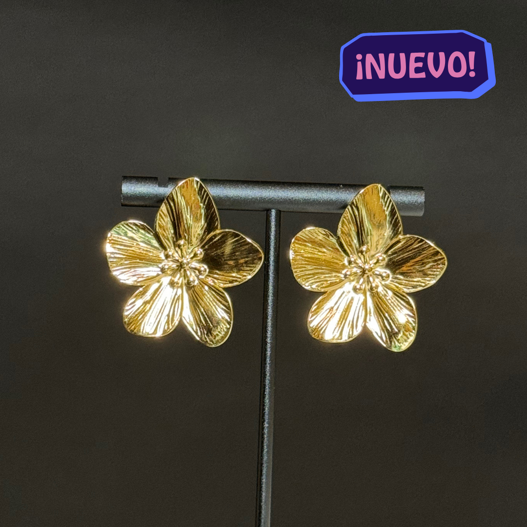 "MARGARITA" Aretes dorados