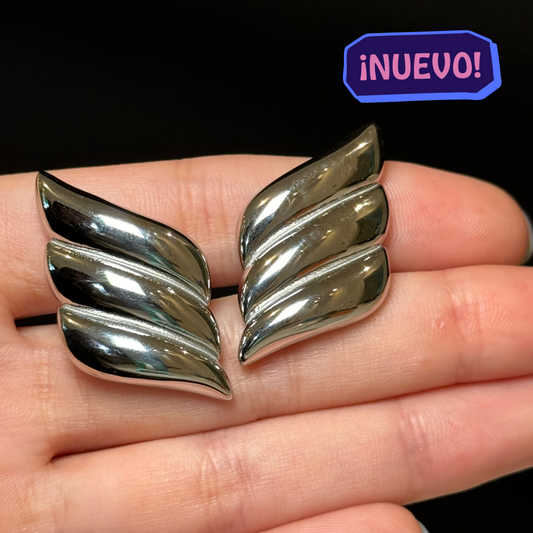 "DIVA" Aretes plateados