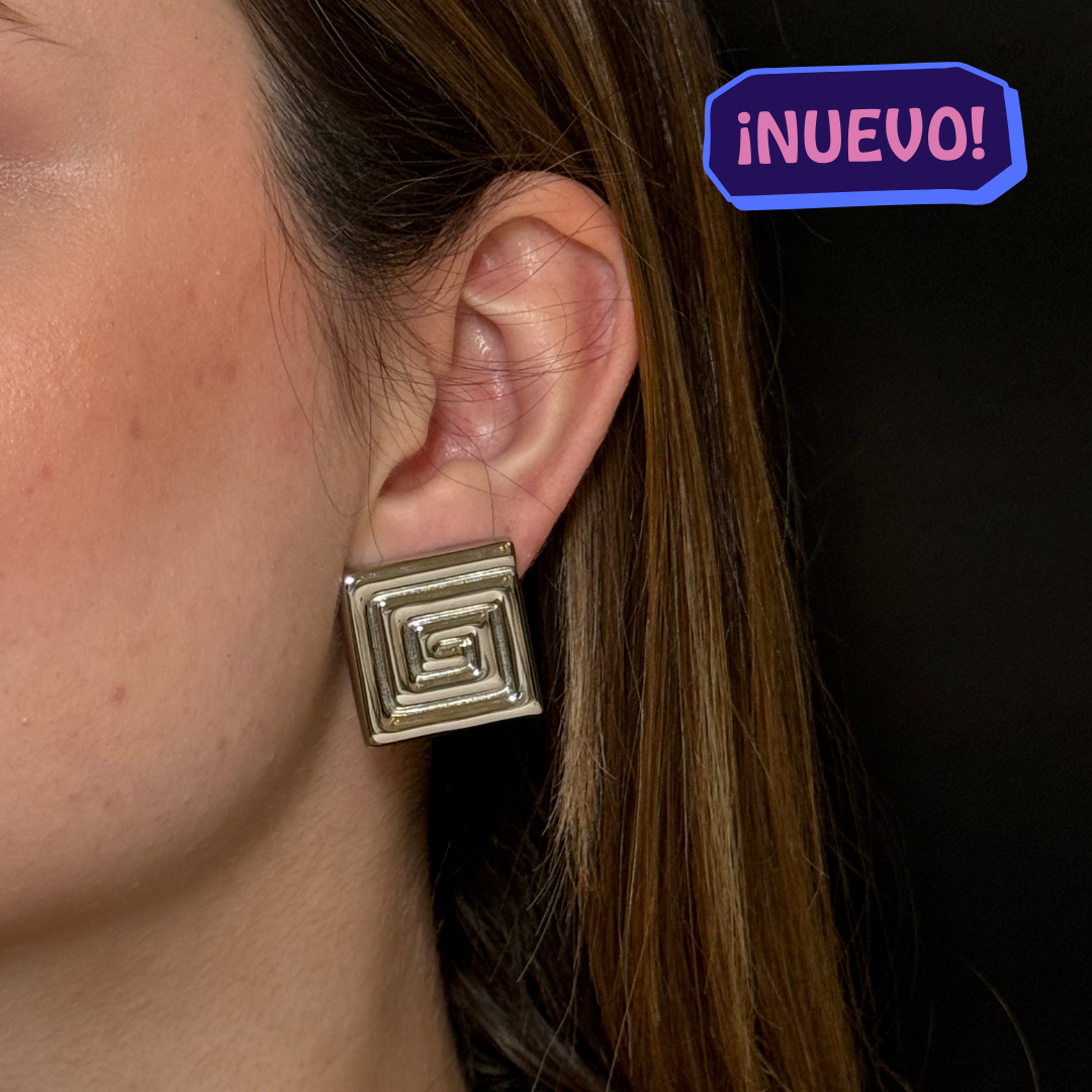 "REGINA" Aretes plateados