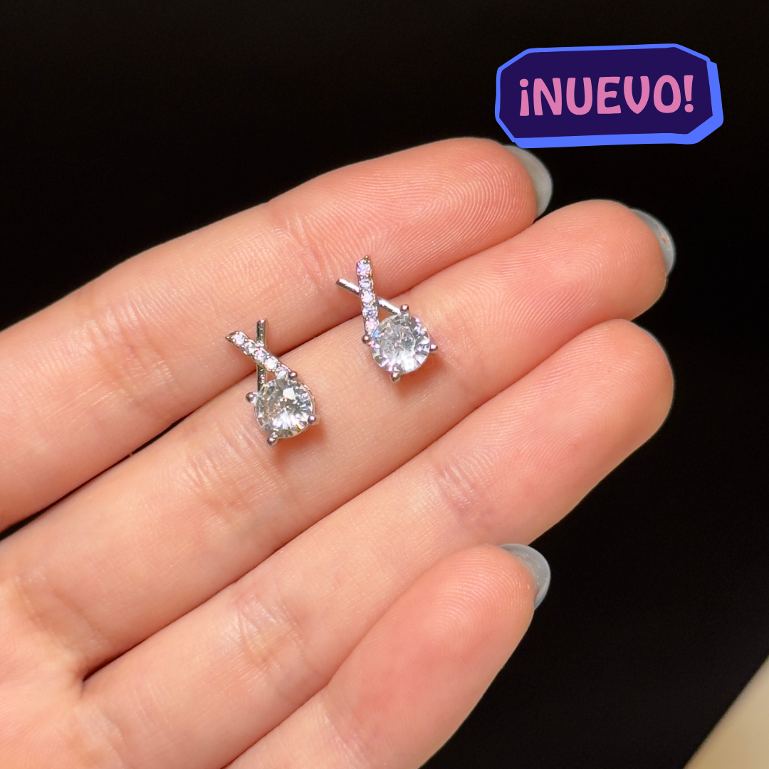 "XIME" Aretes plateados