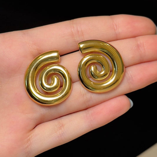 "CARACOLA" Aretes dorados