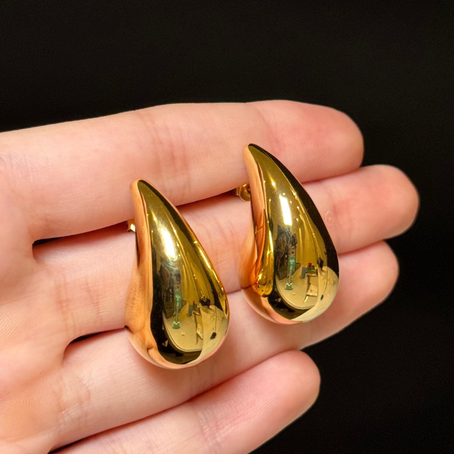 "BONETTA" aretes dorados