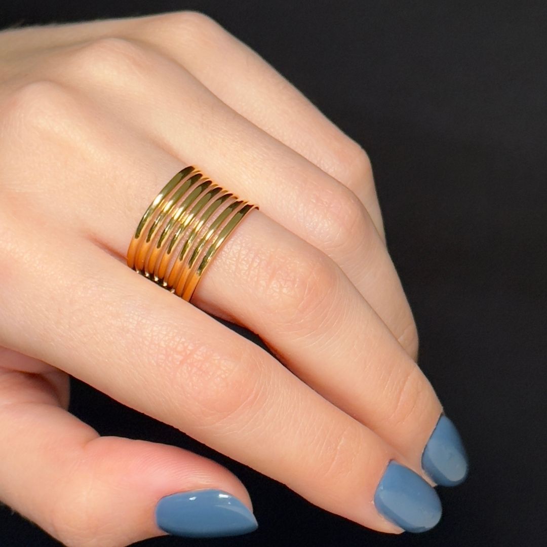 "AFRICA" Anillo dorado