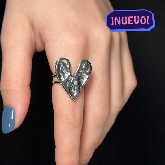 "RAQUEL" Anillo plateado