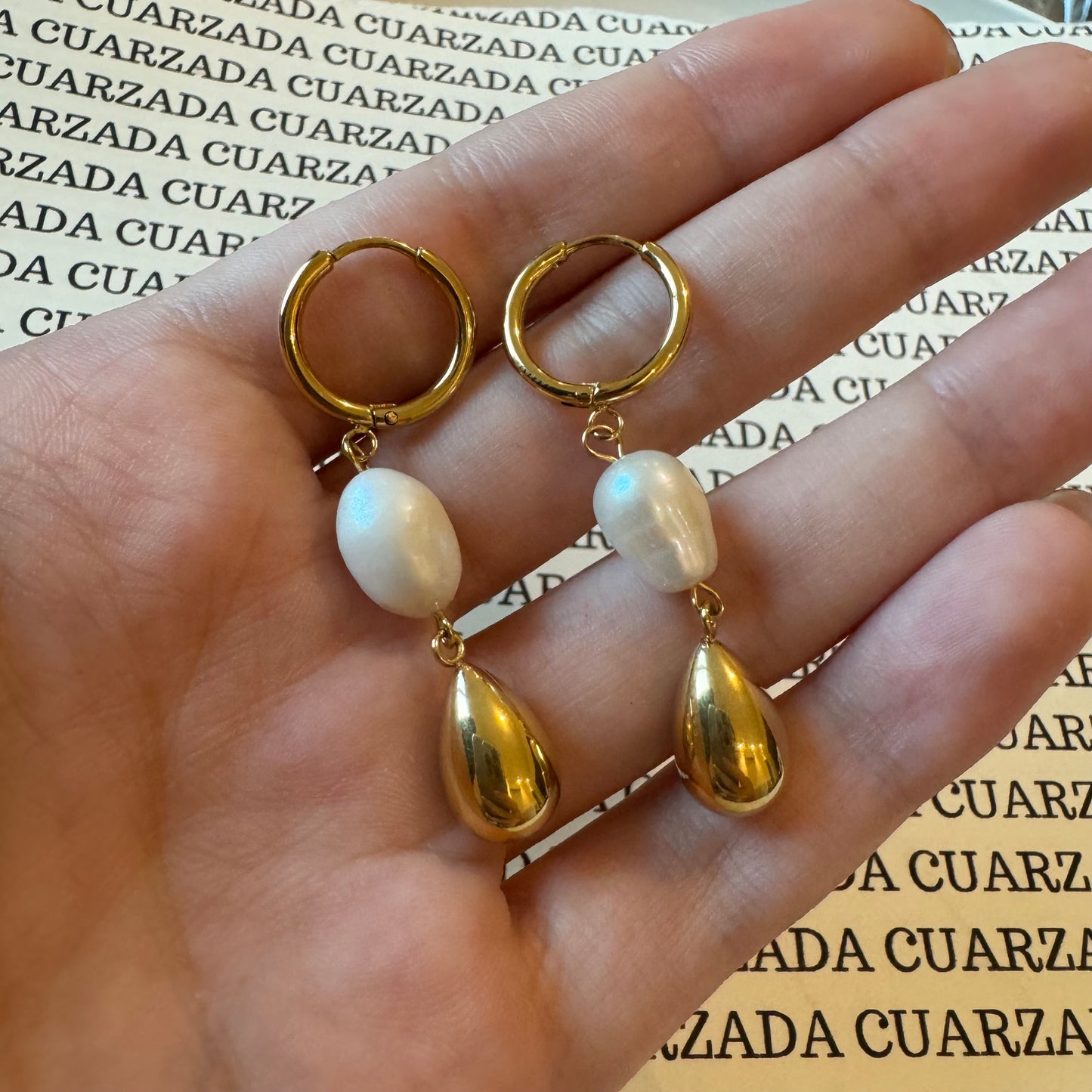 "JANETH" Aretes dorados