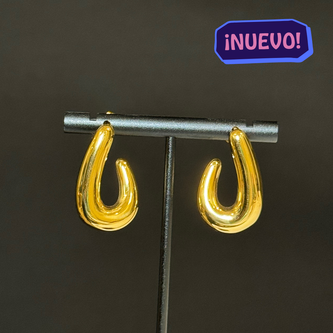 "JOTA" Aretes dorados