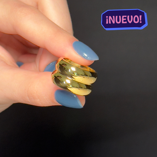 "ITALIA" Anillo dorado