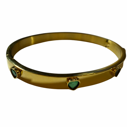 830 "LORETO CORAZON" BRAZALETE DORADO