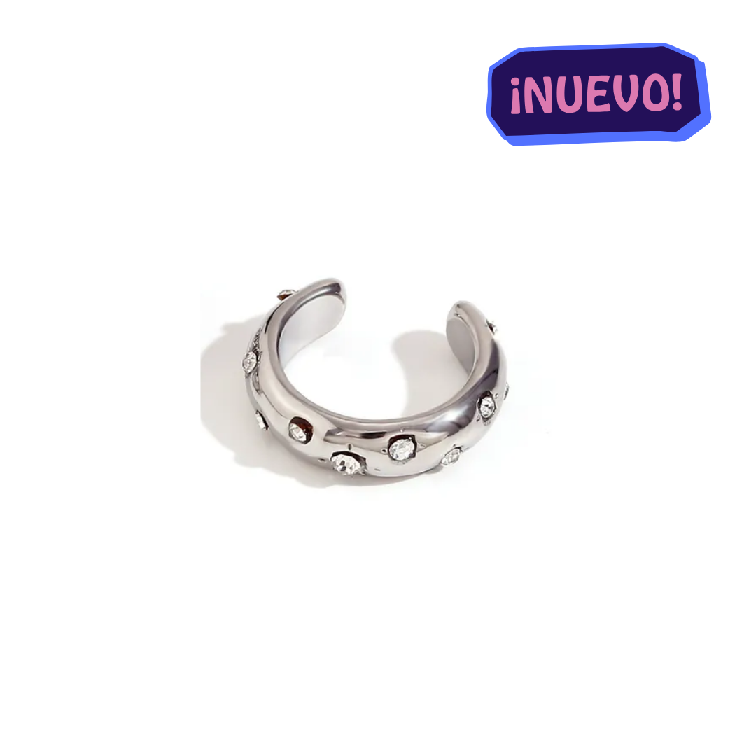 "GRANADA" Ear cuff plateado