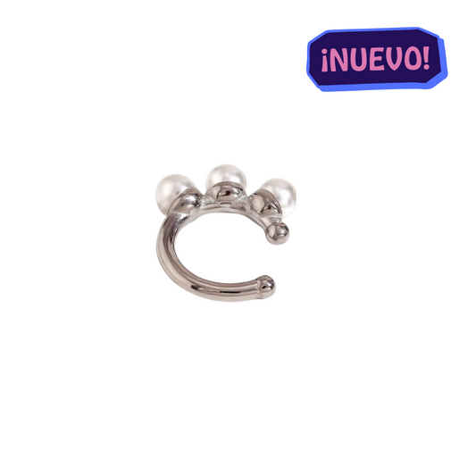 "DANI" Ear cuff plateado