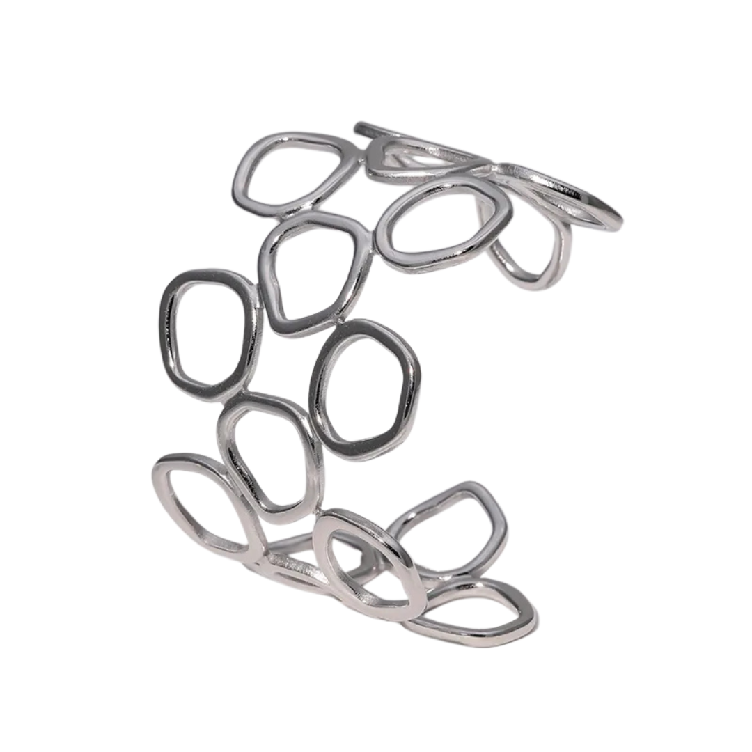 746 "ENJAMBRE" Brazalete plateado