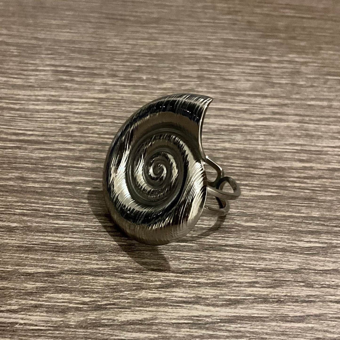 “CARACOL” Anillo plateado