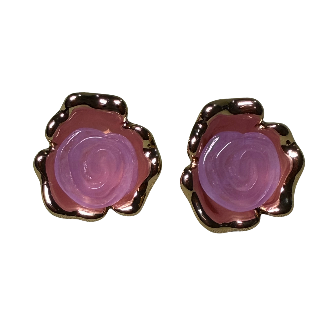 778 "KARLA PINK" Aretes dorados