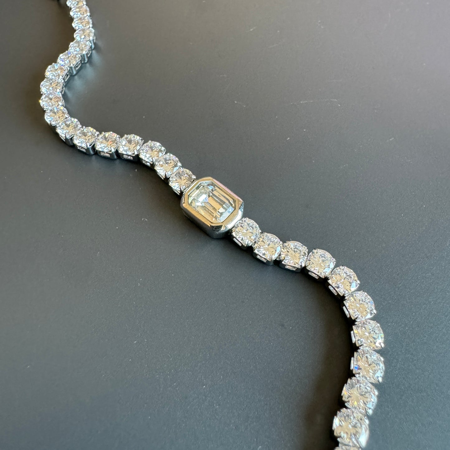 "ESTEFANIA" Pulsera plateada