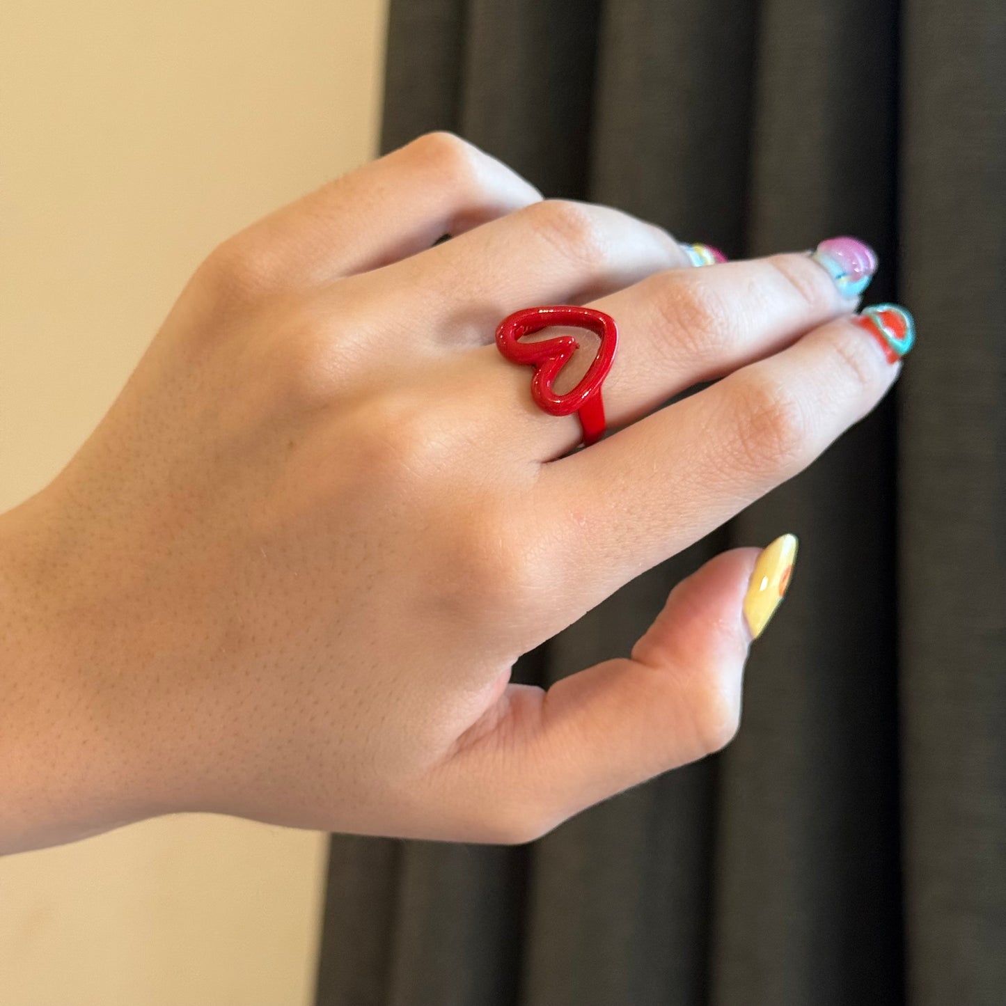 627 “CORAZONADA” Anillo tojo