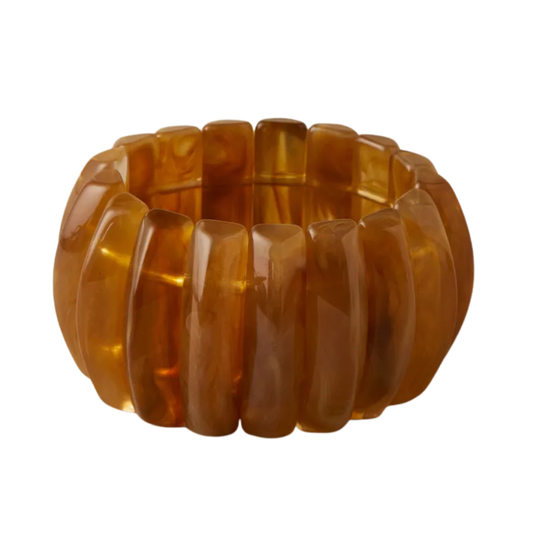 754 "BAMBOO" Pulsera ambar