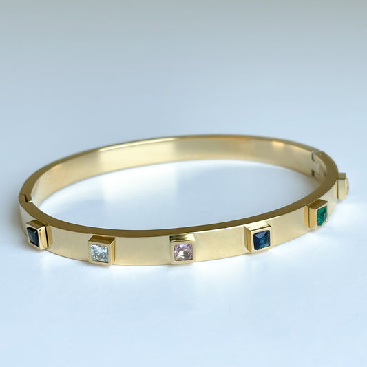 "LORETTO RAINBOW" brazalete dorado