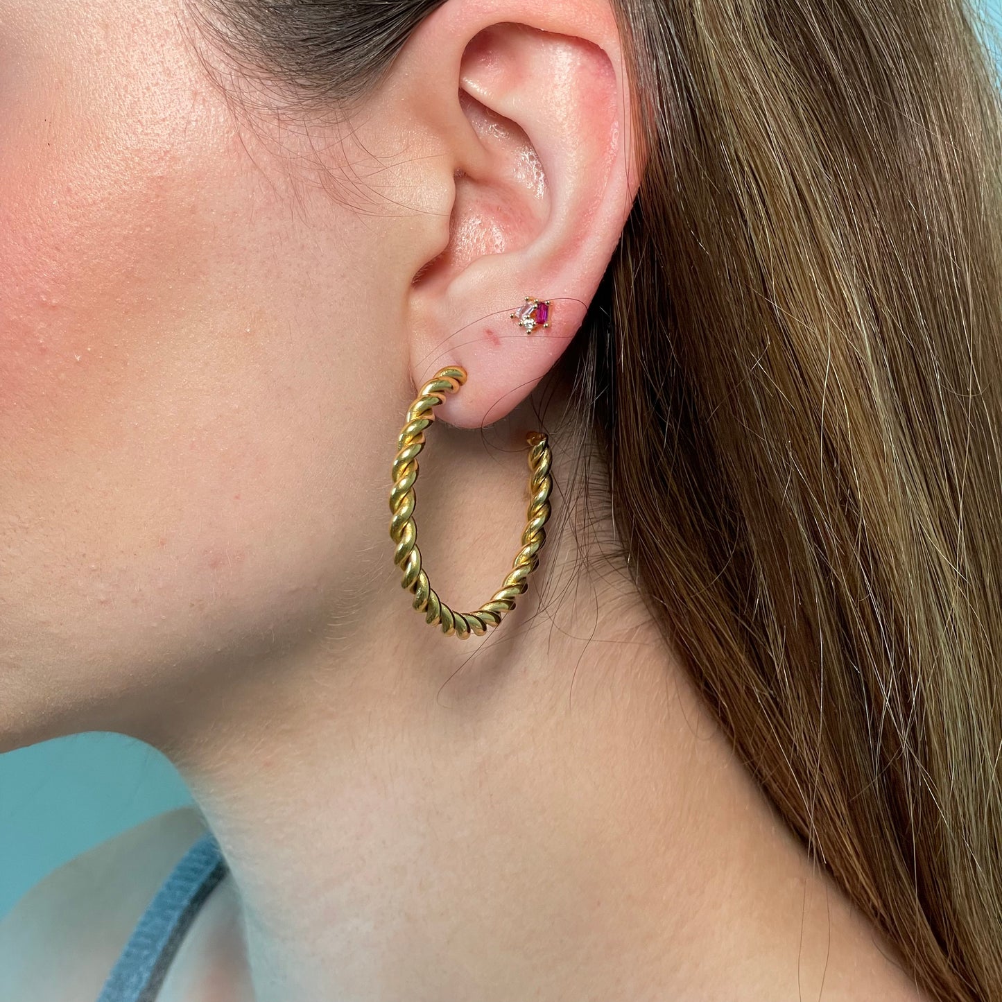 "FIORELLA BIG" aretes dorados